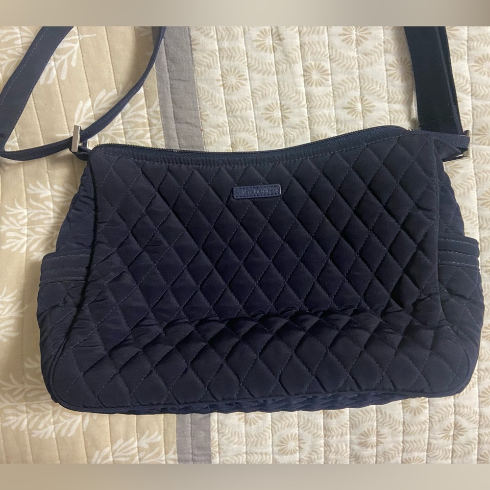 Vera Bradley navy shoulder bag